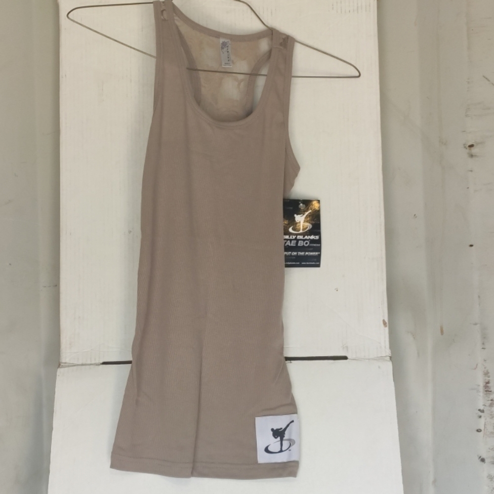 Khaki Tae Bo Tank Lace Racer